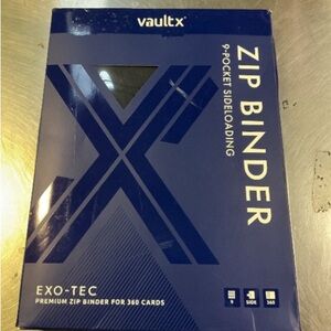 Vault X Blue Zip Binder